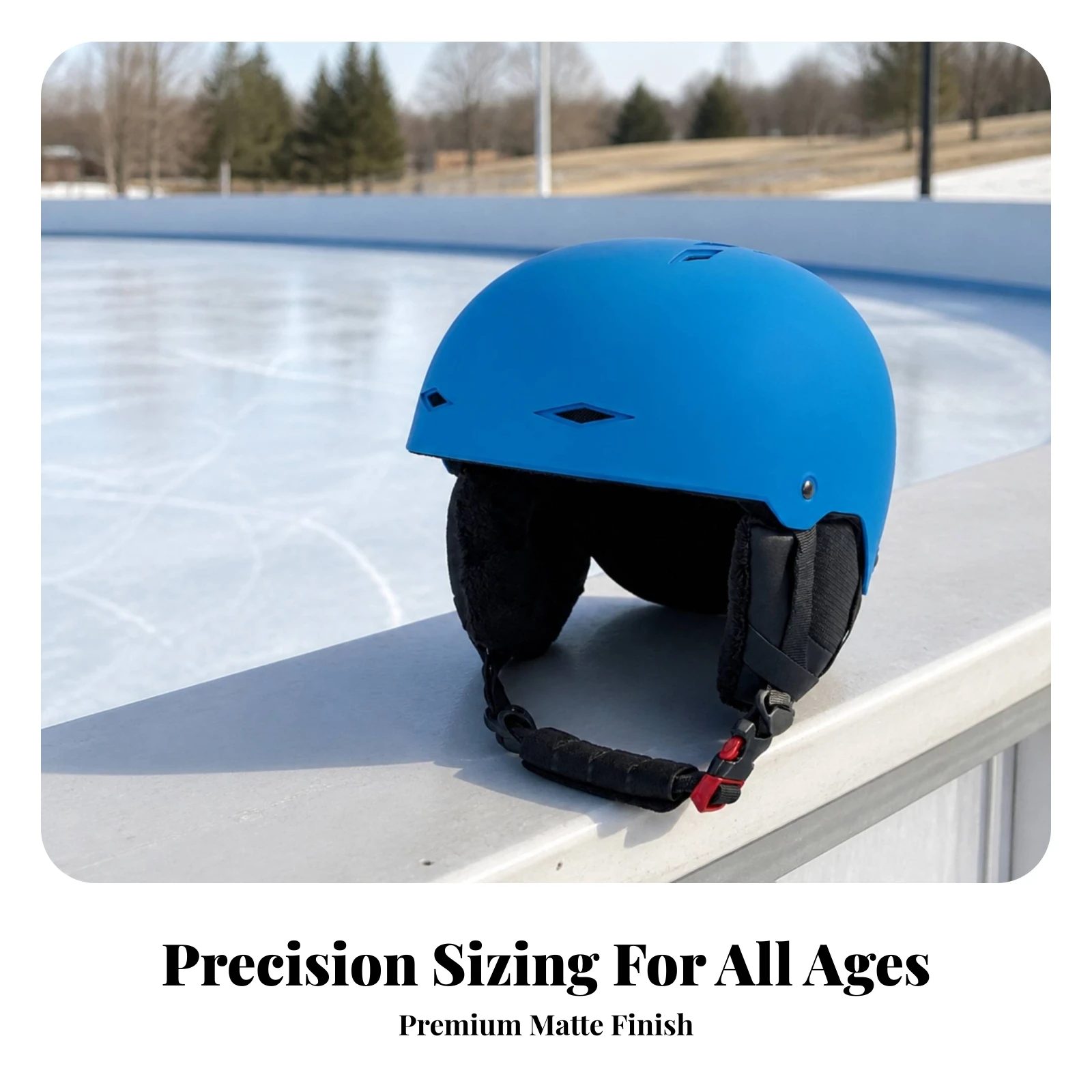 Hard-Shell Helmet Safety Helmet with Ear Covers Adjustable Safety Certified for Skiers, Skiing, Snowboarding