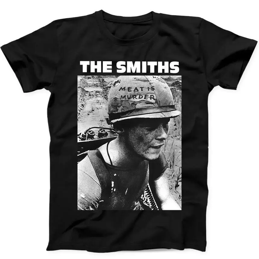 

The Smiths Meat Is Murder Punk Rock Retro Music Gift Tee Black T Shirt 18