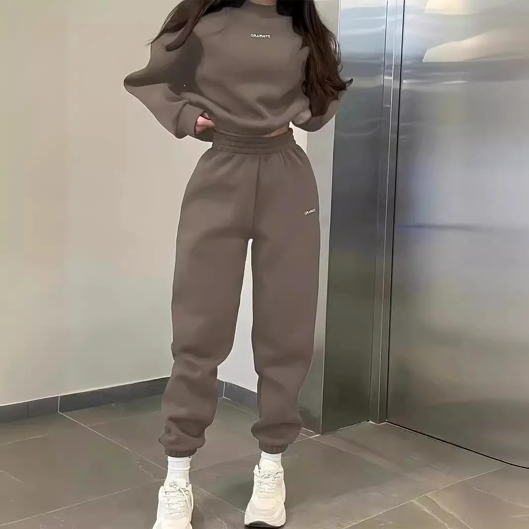 Sweats à capuche et pantalons pour femmes, sweats à capuche PVD, ensembles de pantalons, vêtements pour femmes, 2 pièces