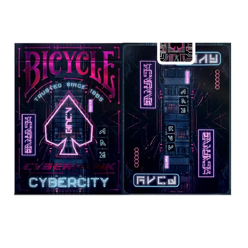 

Игральные карты Bicycle Cybercity USPCC Колода киберпанка Коллекционные покерные развлечения