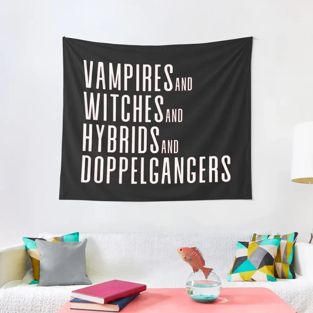 

Vampires&Witches&Hybrids&Doppelgangers Tapestry Christmas Decoration Decoration For Home Tapestry