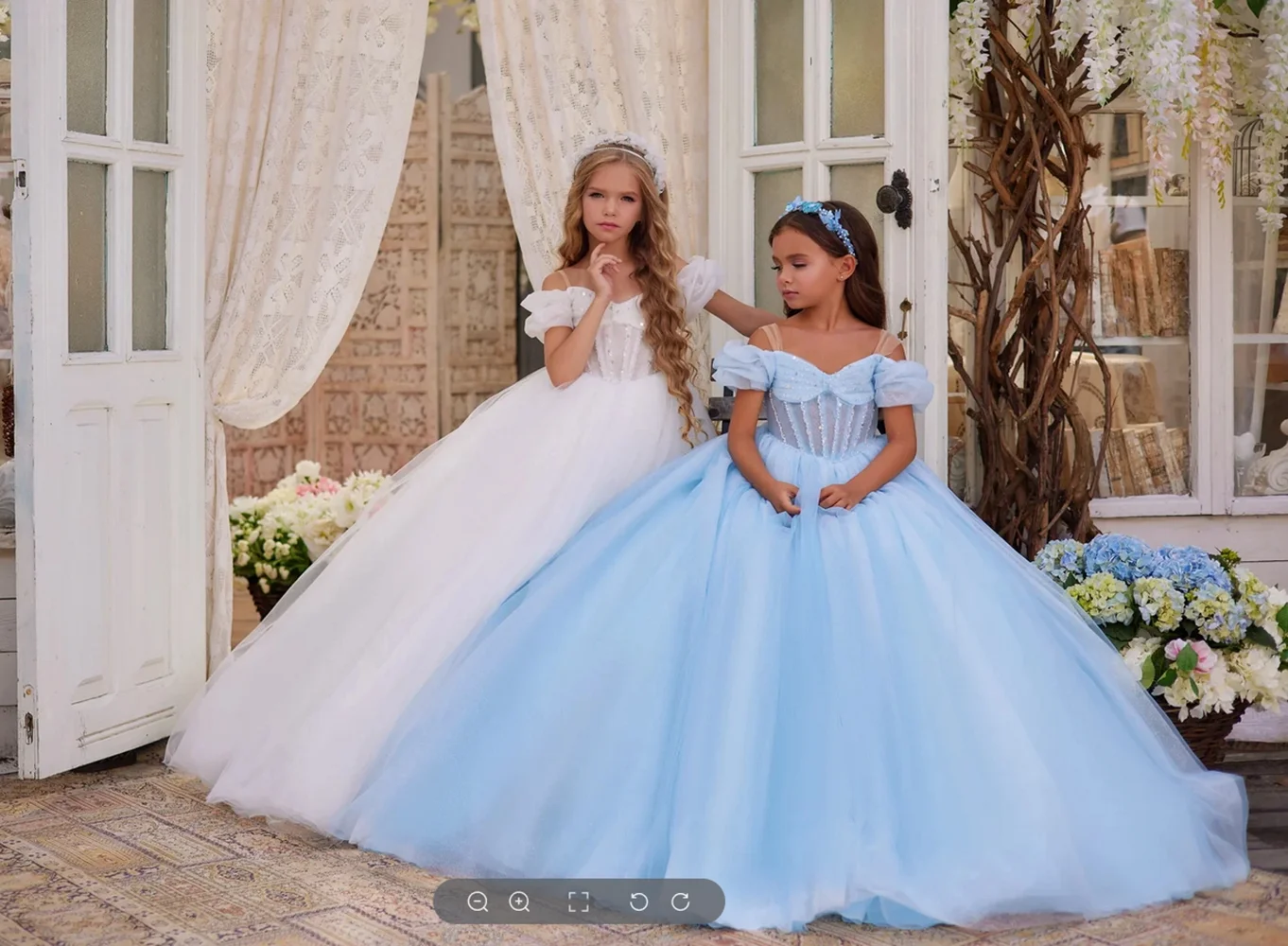 Vestido de desfile de princesa para niña de las flores, vestidos de baile de graduación, vestidos formales, vestido de fiesta de cumpleaños para niña de boda