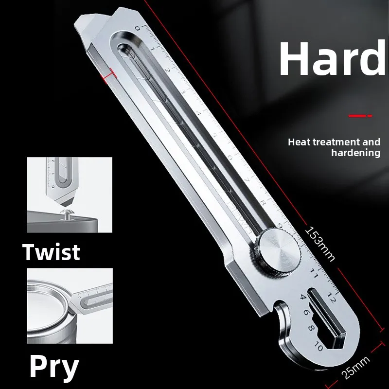 سكين متعدد الوظائف ستة في واحد من الفولاذ المقاوم للصدأ DW50 قاطع ورق حائط سميك من الفولاذ بالكامل درجة صناعية #3