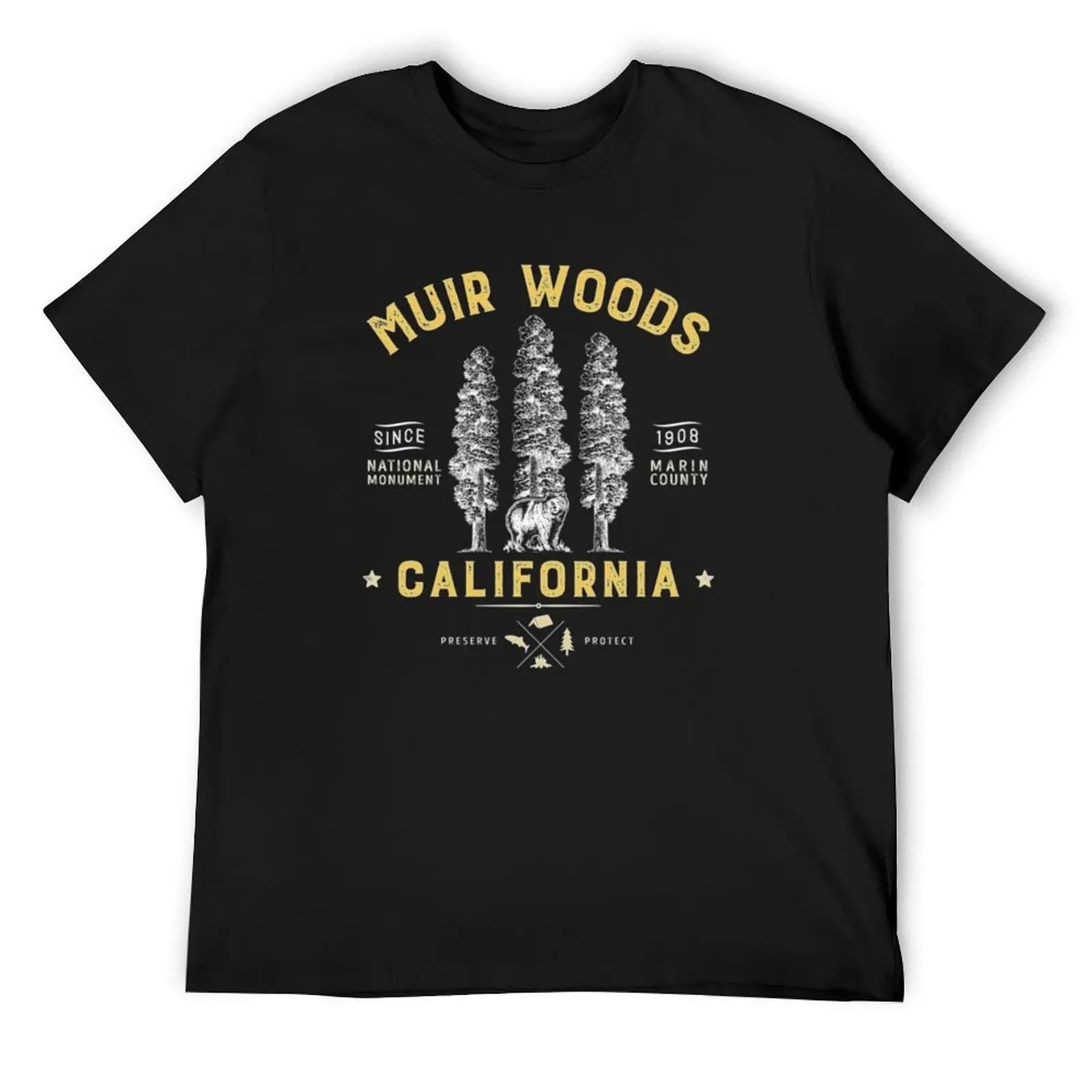 

Muir Woods National Park Monument California Clothing T-Shirt T-shirts man croswit shirt man Men's cotton t-shirt