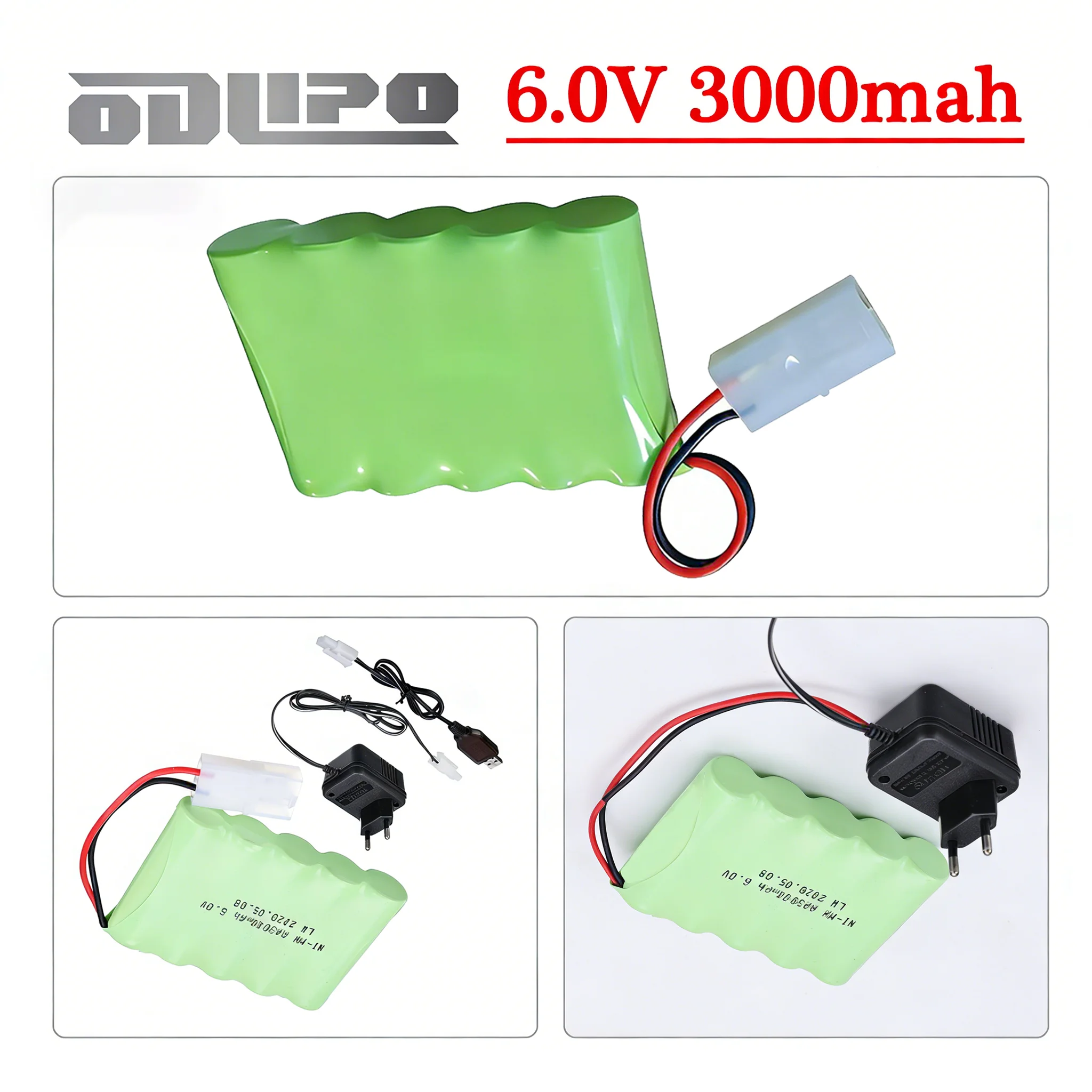 

5*AA 3000mAh with Tamiya plug 6.0V Ni-MH Battery For Trucks Tanks Robots Gun Rc toys Cars, Upgrade 6V 3.0Ah Batteries Pack