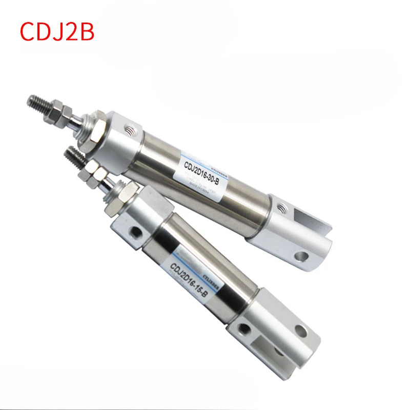 CJ2D CJ2D10 CJ2D16 Stroke 5~100mm Double clevis with pins Mini Pneumatic Cylinder Double Acting Single Rod Air Cylinder