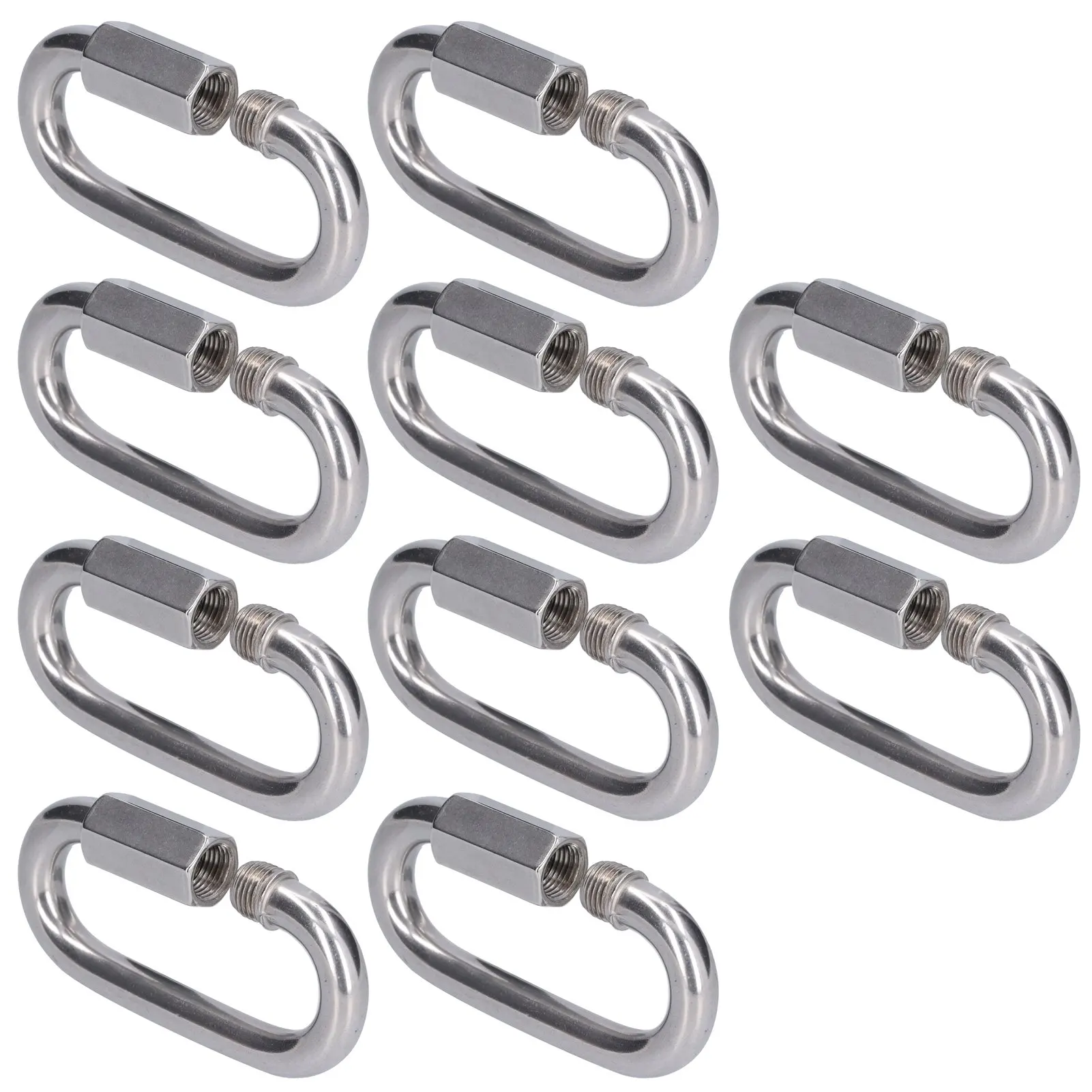 10Pcs Quick Link Connector Strong Durable Easy Install Small Size Chain ConnectorM3.5