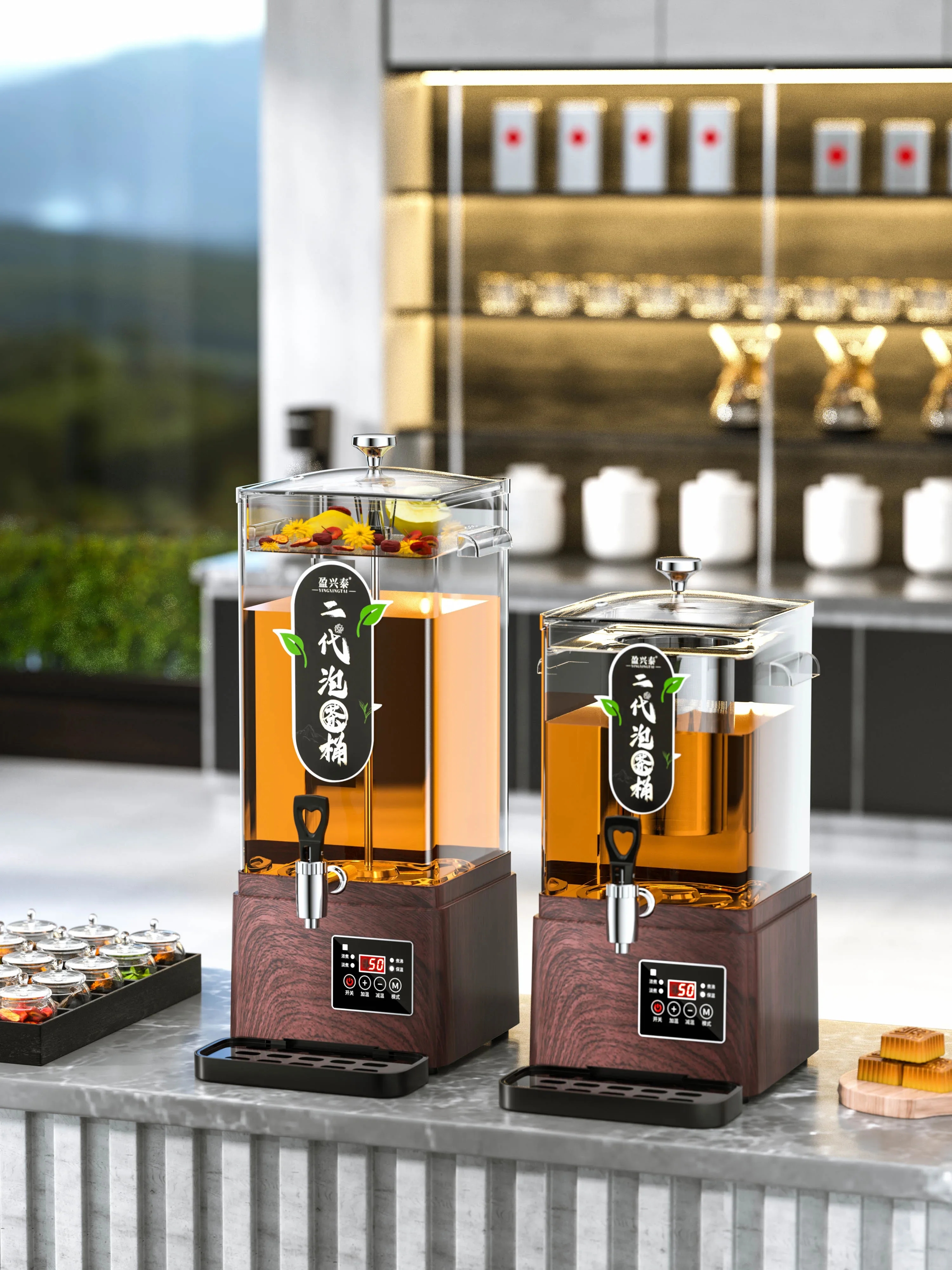 سخان مياه بخار كهربائي ، غلاية شاي تسخين سريع ، تحكم في درجة الحرارة ، استخدام منزلي وفندق