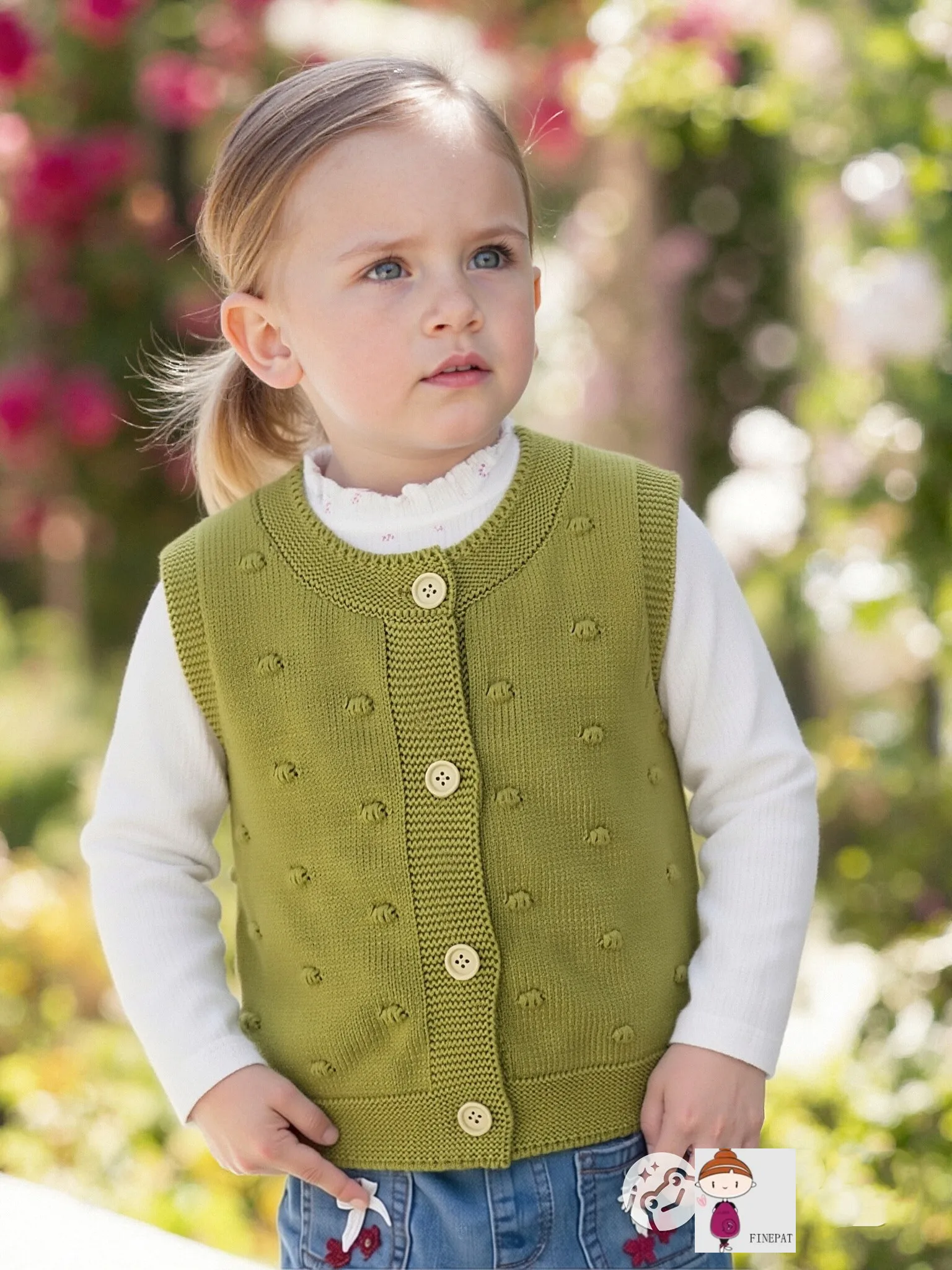 Toddler Baby Boys Girls Winter Warm Cotton Cashmere Knitted Sleeveless Sweater Vest Waistcoat Sports Pullover