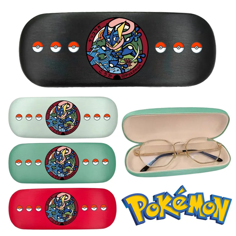 

Pokemon Greninja Hard Glasses Box Men Women Metal Anime Glasses Box Myopia Glasses Case Reading Eyewear Case Eyewear Protector