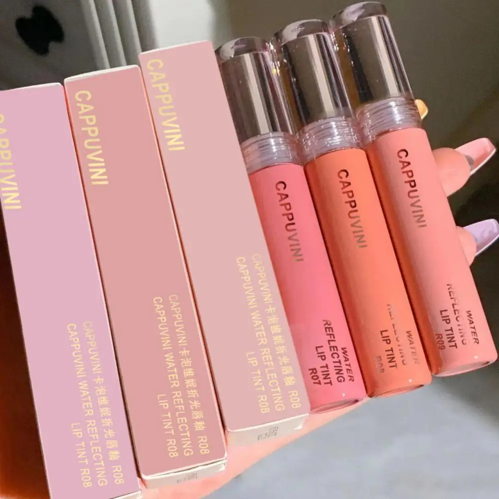 Moda coreano maquiagem brilho labial não-secagem fácil aplicação hidratante espelho-como brilho de longa duração usar batom líquido brilhante