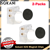 Sokani Magnet Clips for Sokani X25 RGB Video Tube Light - 2pcs Kit