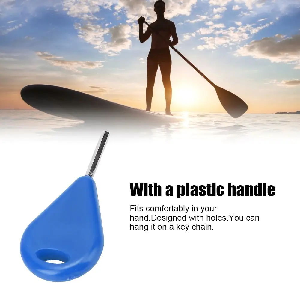 مجموعة أدوات سداسية لمفتاح زعانف لوح التزلج مكونة من 6 قطع معدات ملحقات ركوب الأمواج باللون الأزرق لصيانة لوح التزلج