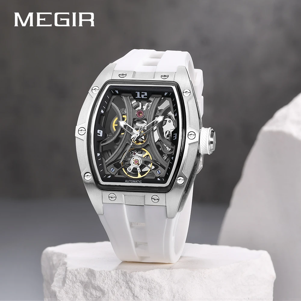 MEGIR Men Mechanical Watch Top Brand Luxury Automatic Watch Business Waterproof Luminous Watch for Men