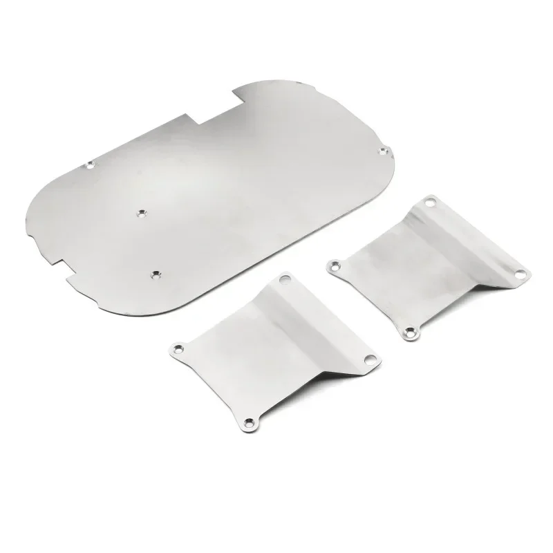 1 Set Stainless Steel Chassis Armor Guard Board Set Replacement Upgrade Parts For Tamiya TT01 On-road 1/10 RC Car Accessories