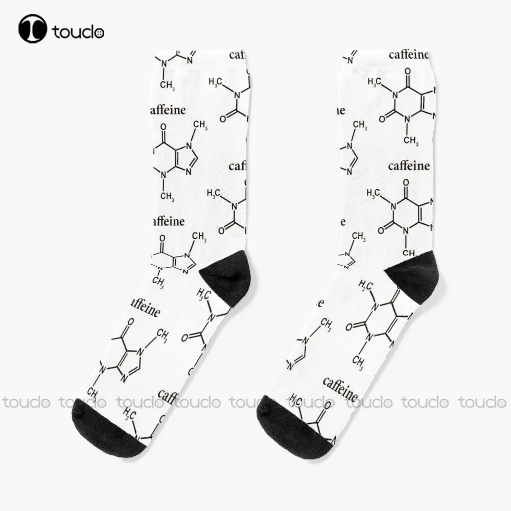 

New Caffeine Molecule Chemical Chemistry Science Socks Workout Socks Women Personalized Custom Unisex Adult Socks