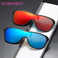 New Polarized Clip On Sunglasses 2022 Men Photochromic Car Driver Goggles Night Vision Glasses Anti Glare Square Glasses Oculos