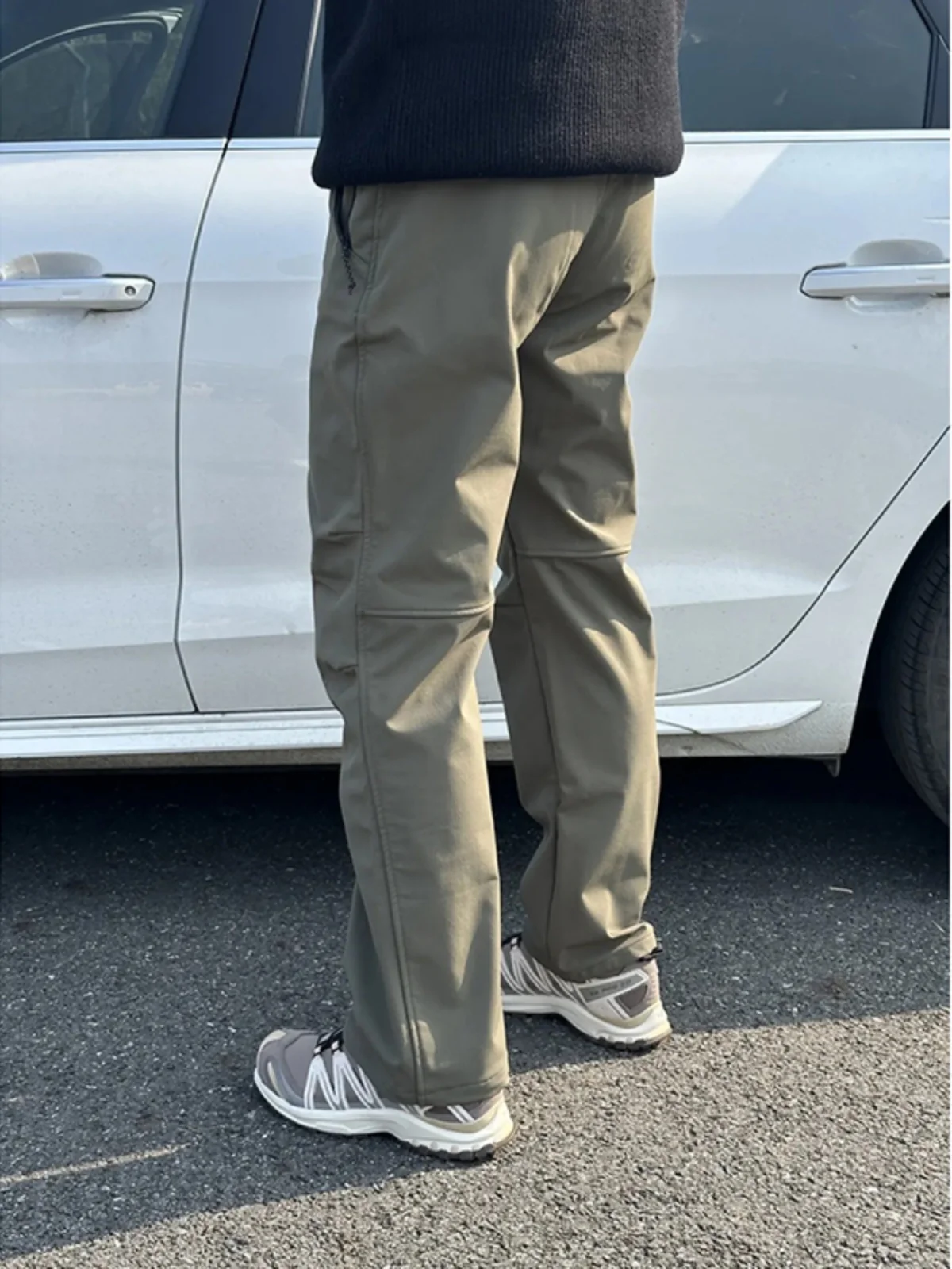 Military Green Three-Proof Hard  Men's Cargo Pants Straight Leg Outdoor Sports Climbing Trousers Youth Vitality Style Ca...