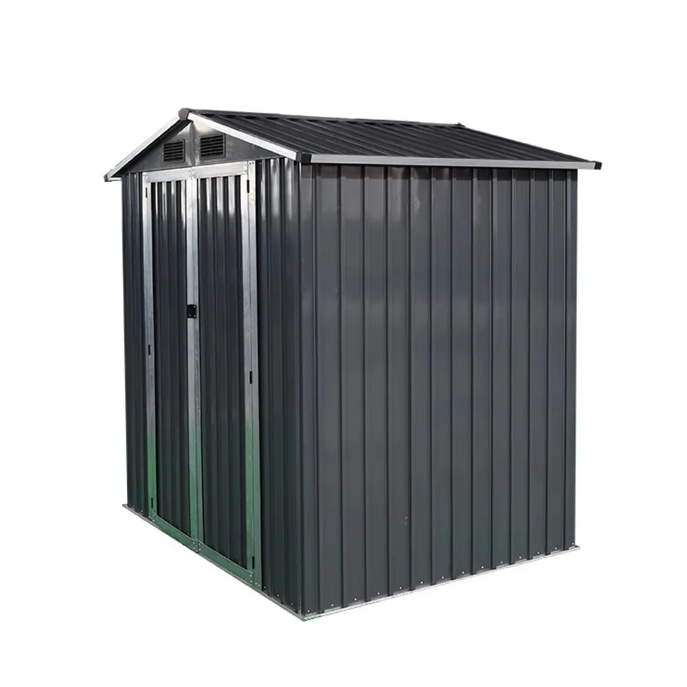 Outdoor Tool Shed Combination House Simple Portable Storage Room Small Hut for Garden Yard Outdoor Clutter Warehouse