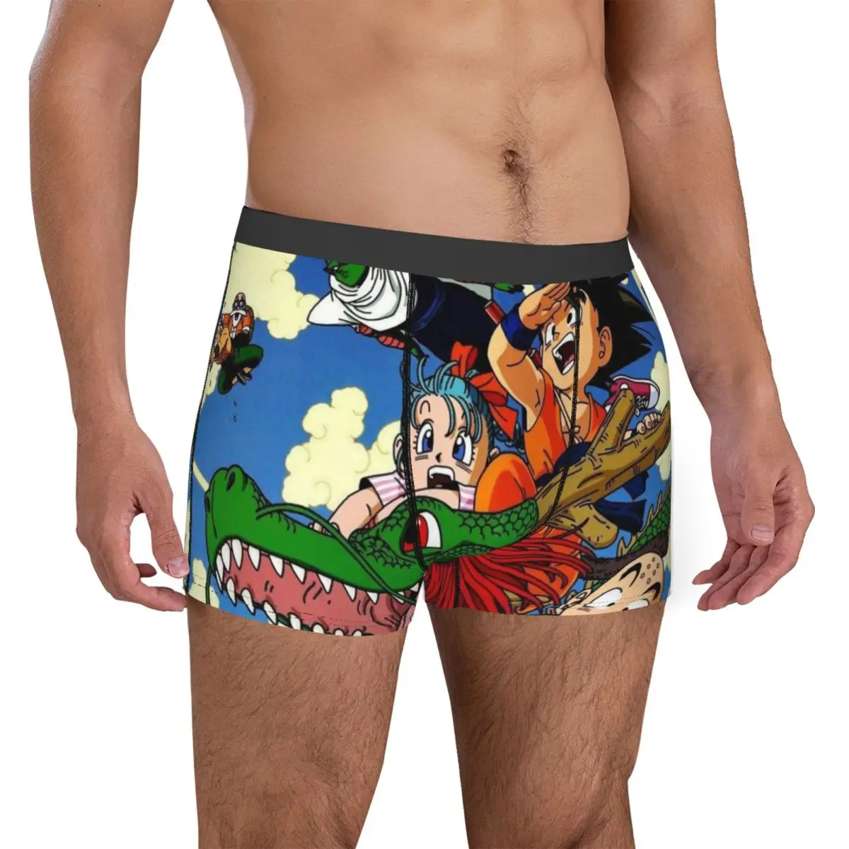 Dragon Ball Z Dragonball Anime Boxer Neuheit Geschenk für Männer Humorvolle Unterwäsche Boxer Unterhose