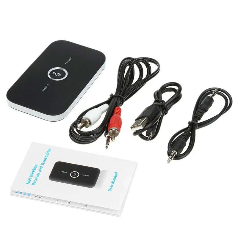 Transmetteur et récepteur audio sans fil Bluetooth 5.0, RCA 3.5mm, prise AUX, dongle USB, adaptateur de musique amélioré pour voiture, PC, TV, casque