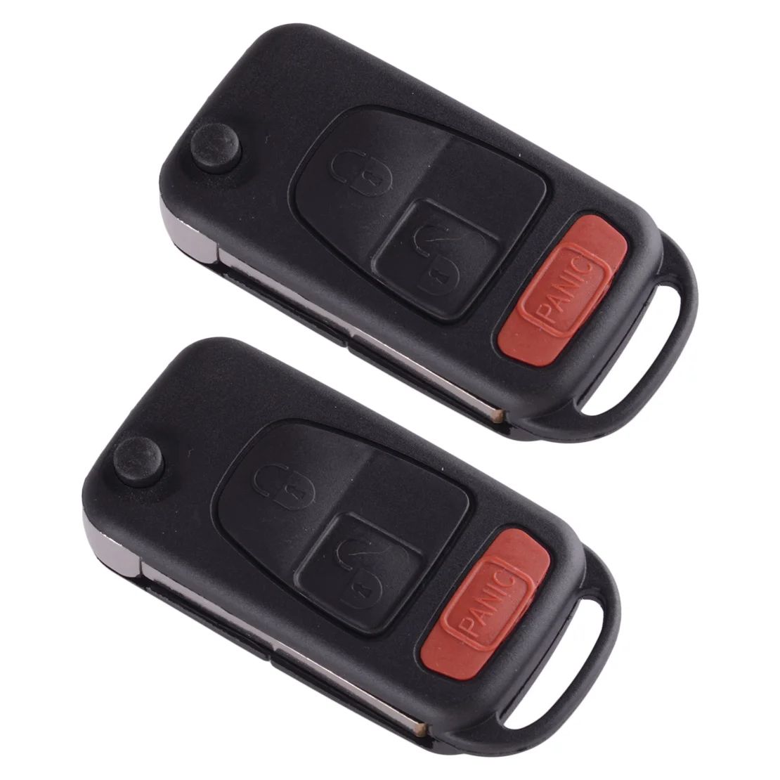 NEW 2Pcs 3 Button Keyless Remote Fob Flip Shell Fit for Chrysler Crossfire Mercedes Benz SLK230/SLK320/SLK32 AMG 2004