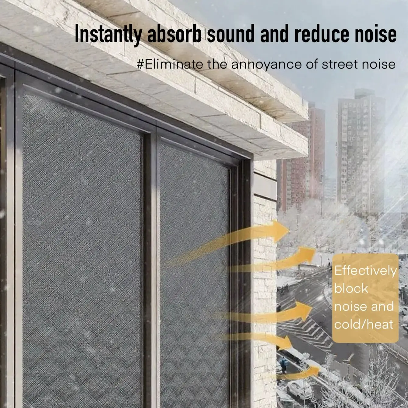  Premium Windproof Thermal Curtains Cold-Resistant & Waterproof Window Drapes - Superior Warmth Retention, Wear-Resistant Scrat