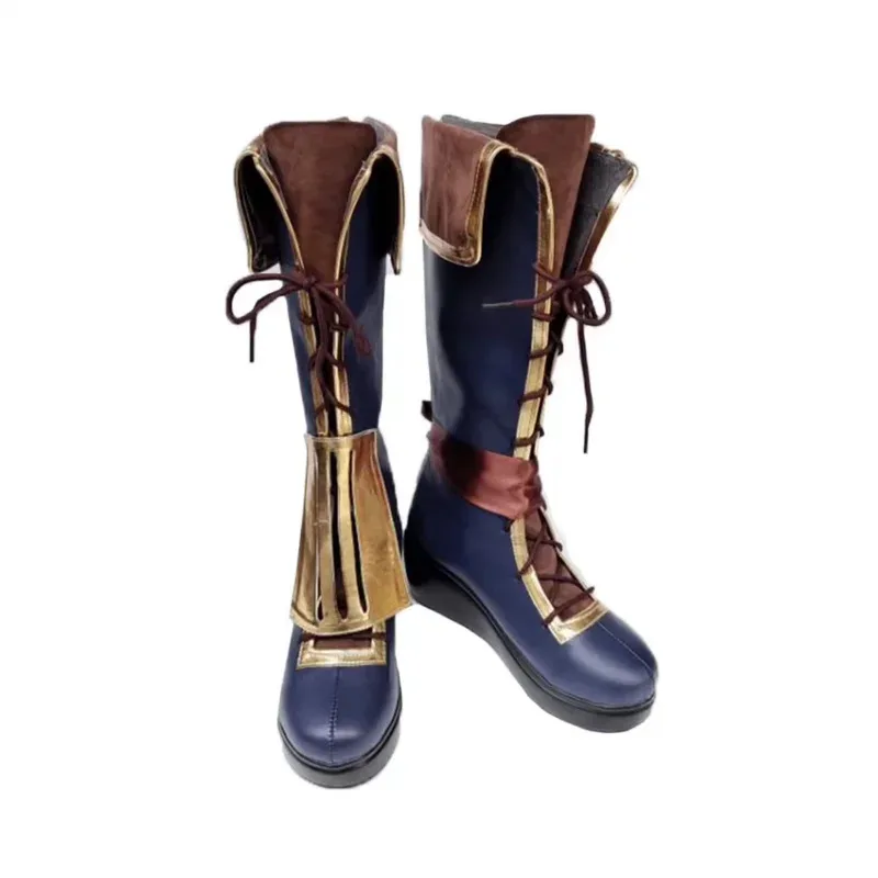 LoL Arcane Vi-zapatos de Cosplay, trajes, traje de Carnaval de Halloween para mujeres y hombres, botas Arcane VI, juego de rol