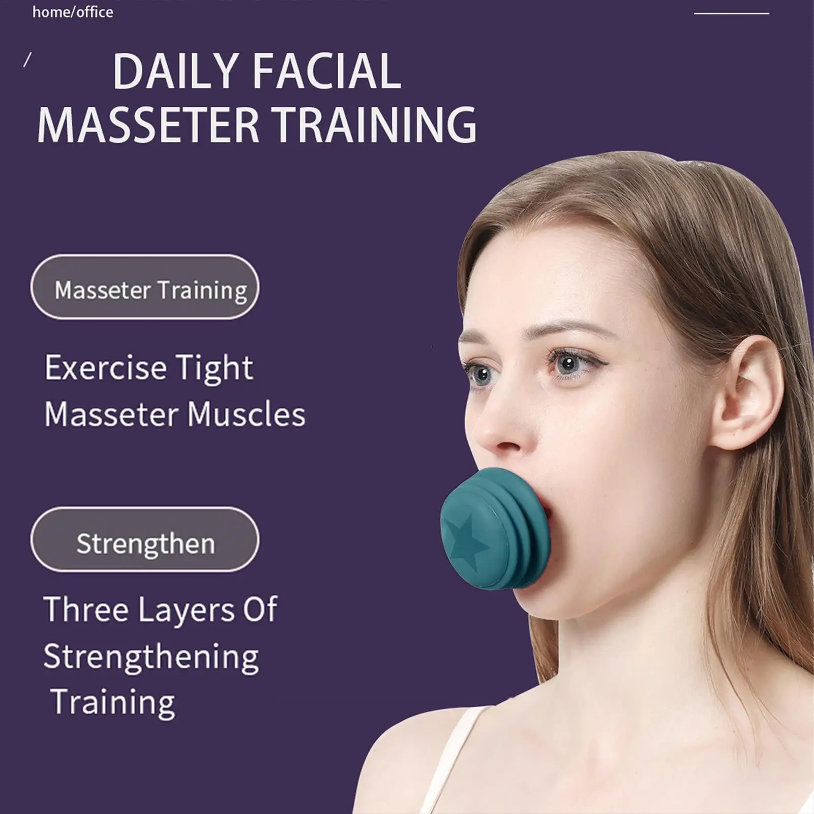 Face Slimming Tool Facial Bite Lift Skin Firming Lifting Jaw portable Exquisite skin Instrument Silicone exercise Facial Muscle