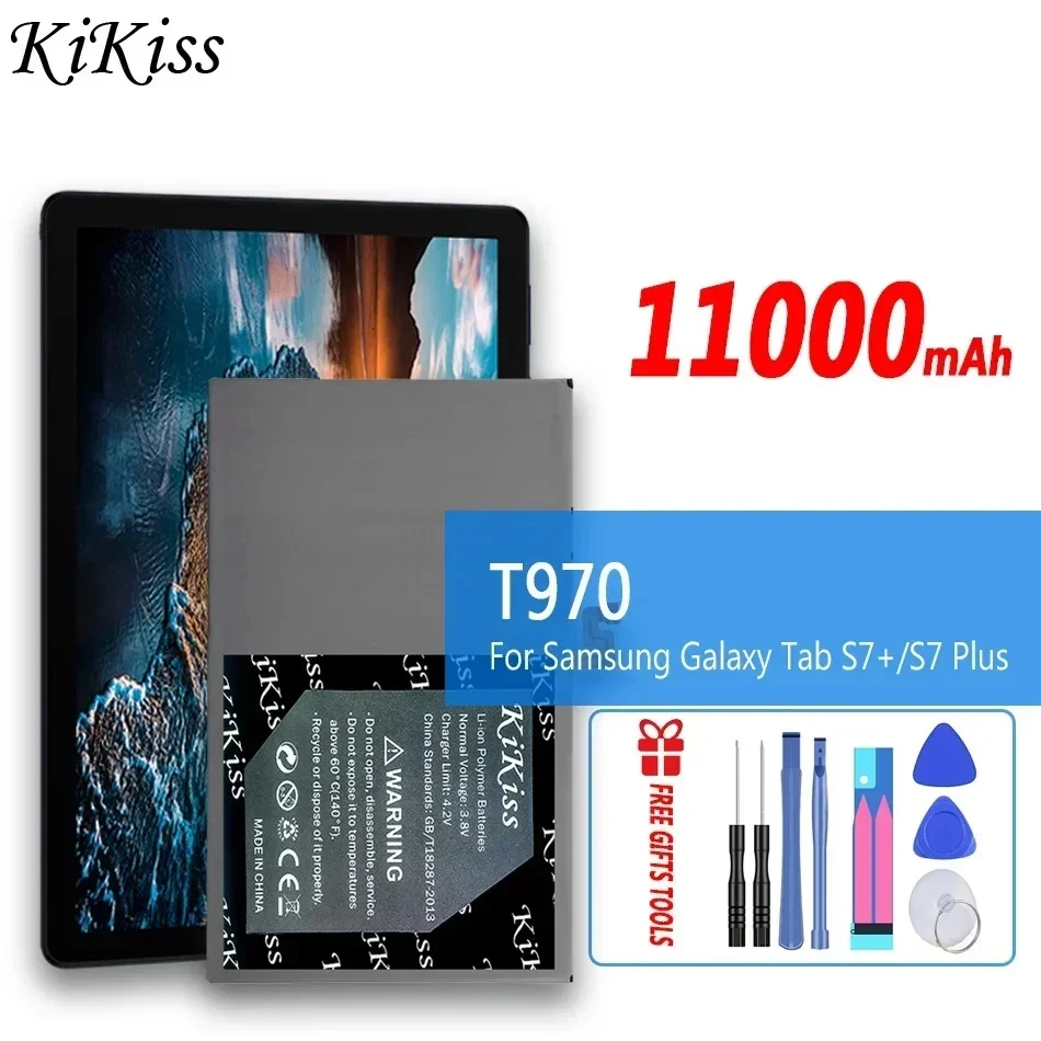 

Мощный аккумулятор KiKiss T970 емкостью 11000 мАч (EB-BT975ABY) для Samsung Galaxy Tab S7 + S7 Plus SM-T976B SM-T970