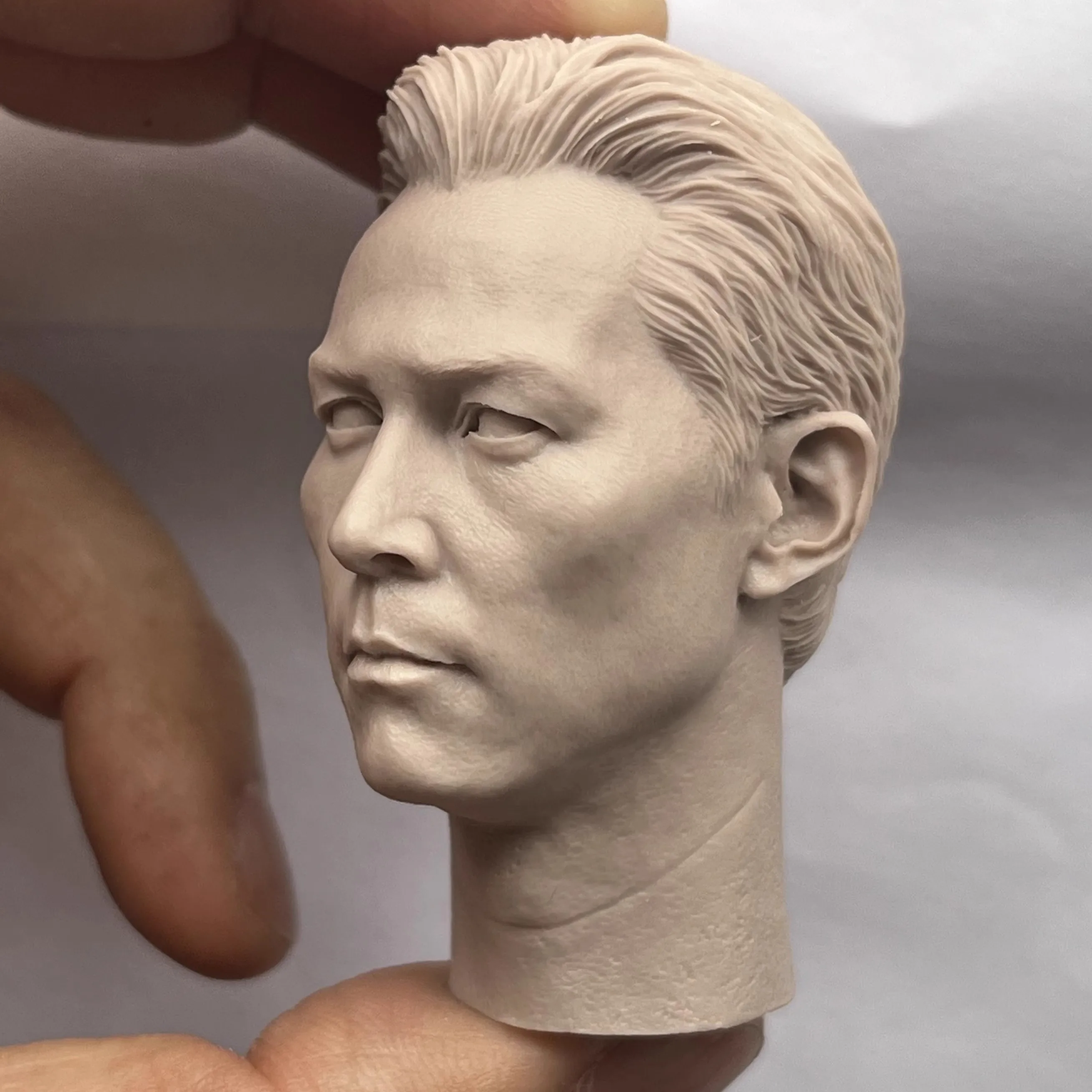 

1/6 Scale Korea Famous Star Lee Jung Jae Male Unpainted Head Model Sculpt for 12''Figures Bodies DIY Accessories