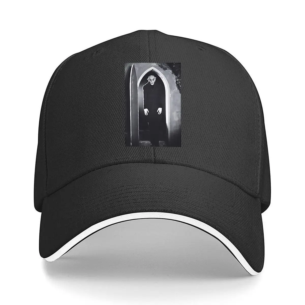 

Horror Dark Figure Spooky Art Print Sandwich Baseball Cap