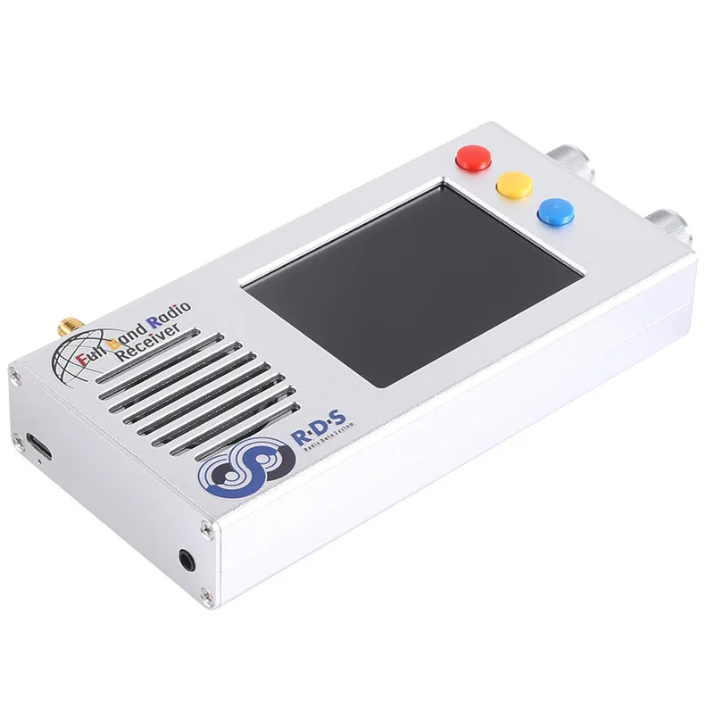 جهاز استقبال راديو FM و MW كامل النطاق ، موجة قصيرة ، HF ، LW ، شاشة LCD 3.2 بوصة ، بطارية 5000mAh ، علبة معدنية ، مكبر صوت ، هوائي ، V1.15 ، TEF6686