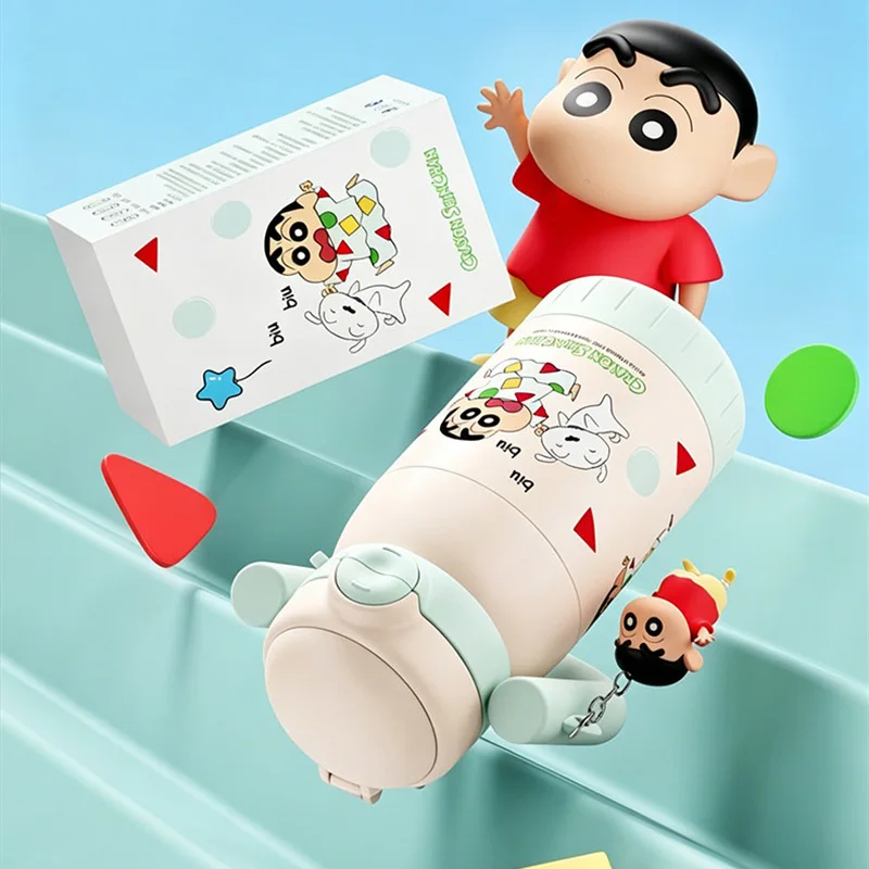 X&W Crayon Shin-Chan Vacuum Insulated Cup 680ml Stainless Steel Cartoon Thermos Straw Cup Portable Hot Cold Water Bottle For Kid view 6
