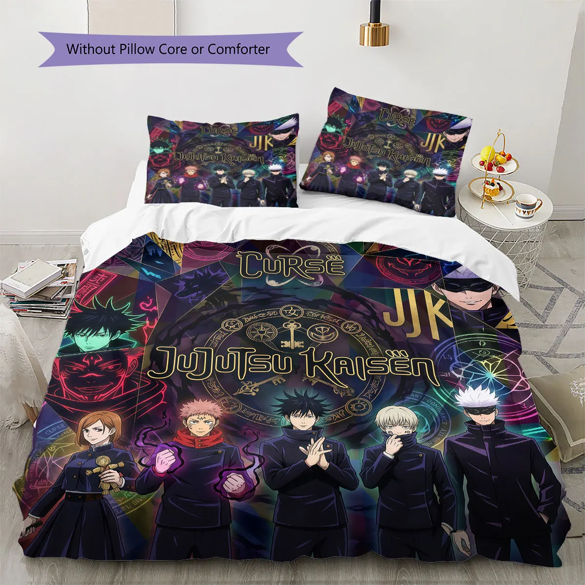 Jujutsu Kaisen Soft Duvet Cover Children's Bedding Set,Extra Large Size Birthday Gifts Various Sizes Available -HE200