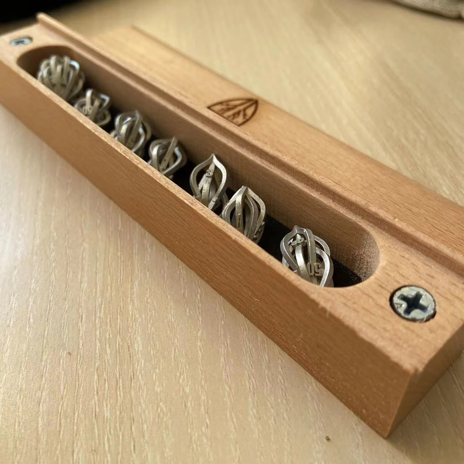 The Arcanum Dice Set 7 Pcs 3D Printed Metal Dice Set DND Alloy Dice For Table Games Hollow Metal Dice With Wooden Box Dice Games