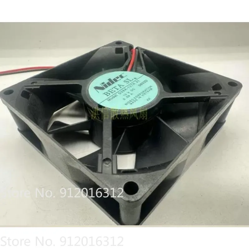 New Fan for Nidec 8025 D08A-12TH 01 DC12V 0.09A 2 Wire Cooling Fan 80*80*25MM