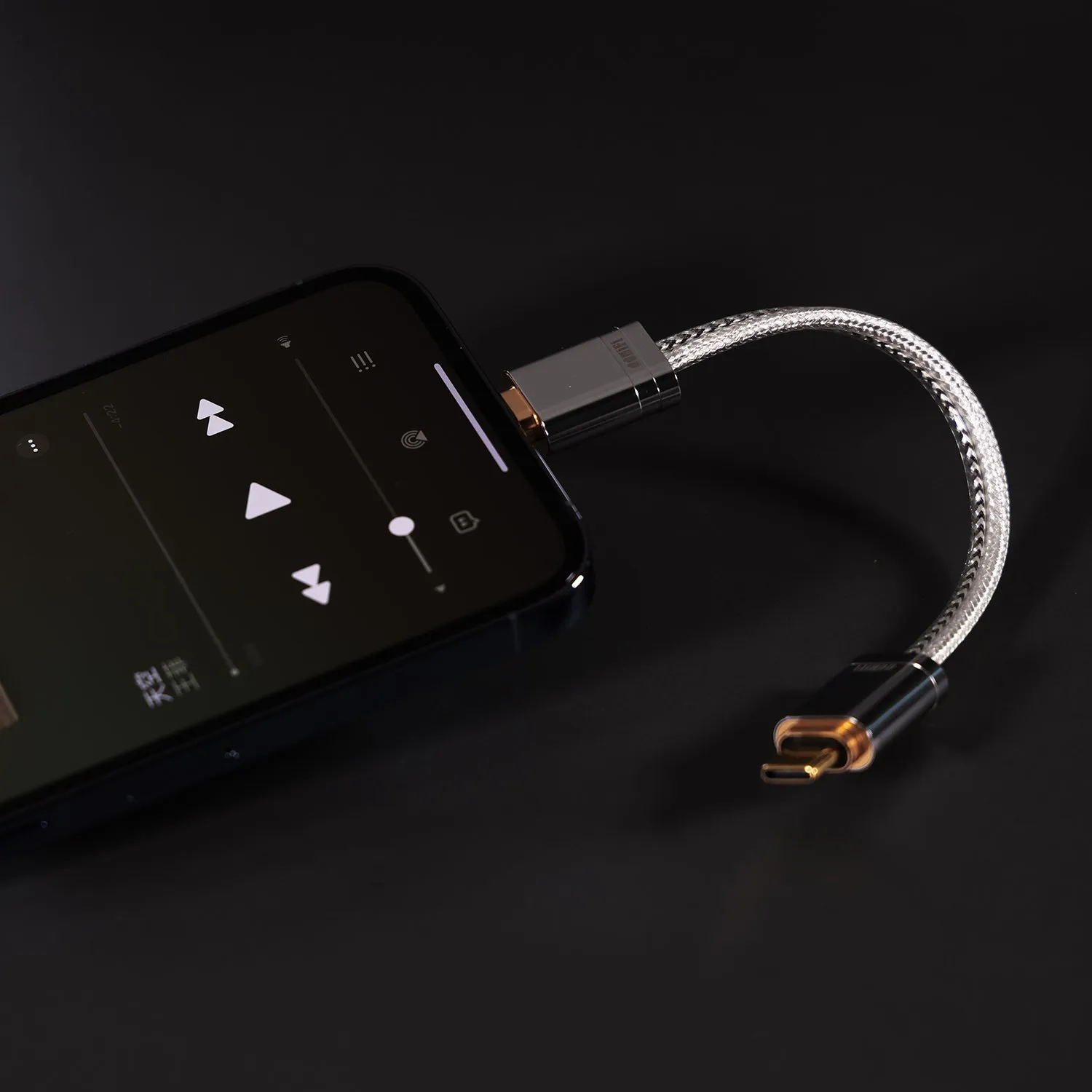 DD DdHiFi TC09S MFi09S Loại C/Ánh Sáng-Ninh Để Loại-C OTG Cáp Độ Tinh Khiết Cao Litz bạc Nguyên Chất Dây Và Oxy-Miễn Phí Dây Đồng