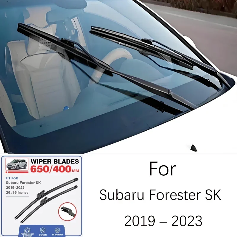 For Subaru Forester SK 2019-2023 2020 2021 2022 Windscreen Windshield Wiper 26 16 Inch Rubber Front Wiper Blade Accessories