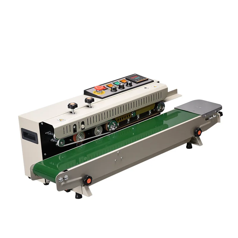 1000 food bags plastic film food small continuous automatic sealing machine