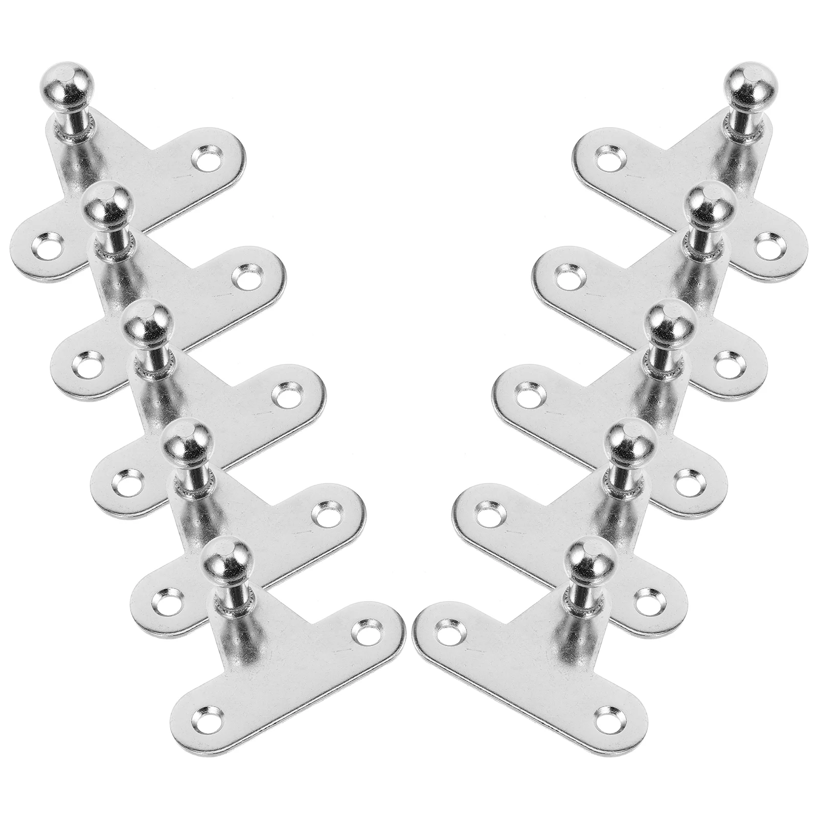 

10 Pcs Hinge Bracket Accessories Rv Cabinet Hinges Iron Gas Spring Strut Ball Mount Stud