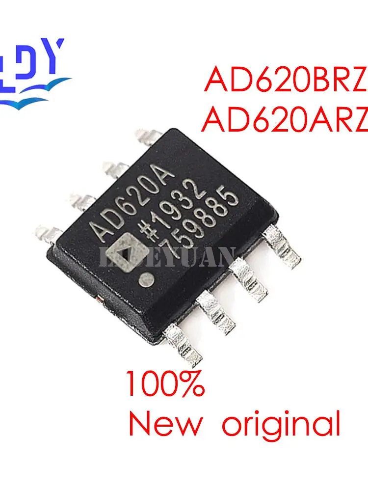 10PCS AD620ARZ AD620BRZ Instrumentation amplifier chip amplifier chip encapsulation SOP8 AD620ARZ Industrial and civil level