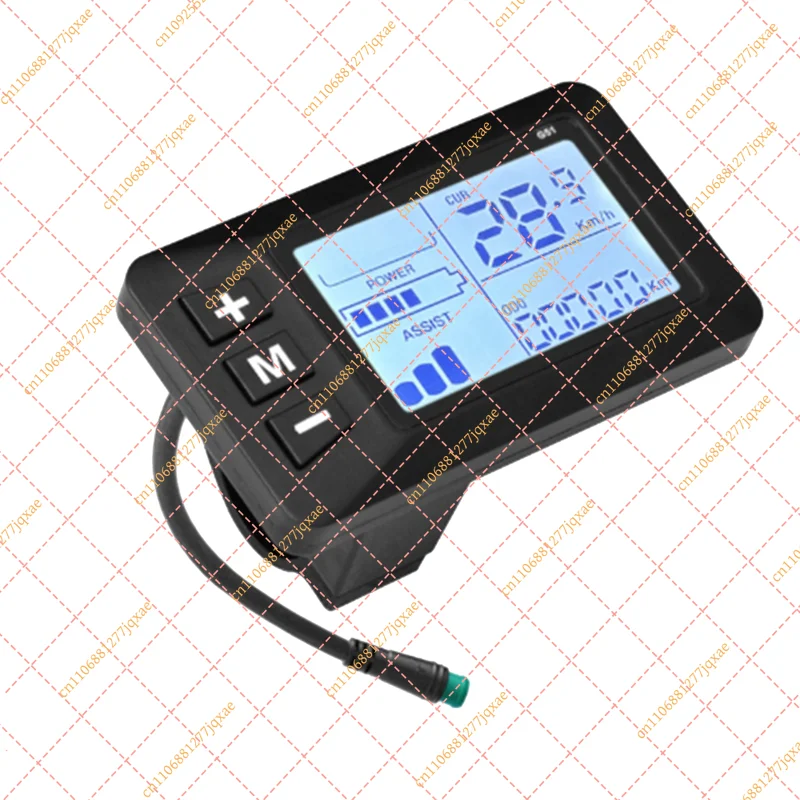 5-Pin Waterproof LCD Speedometer Display, Multi-Voltage E-Bike & Scooter Accelerator