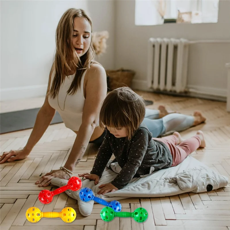 8 pezzi suono manubri cavo bilanciere attrezzature per esercizi fitness sport per bambini apprendimento educativo