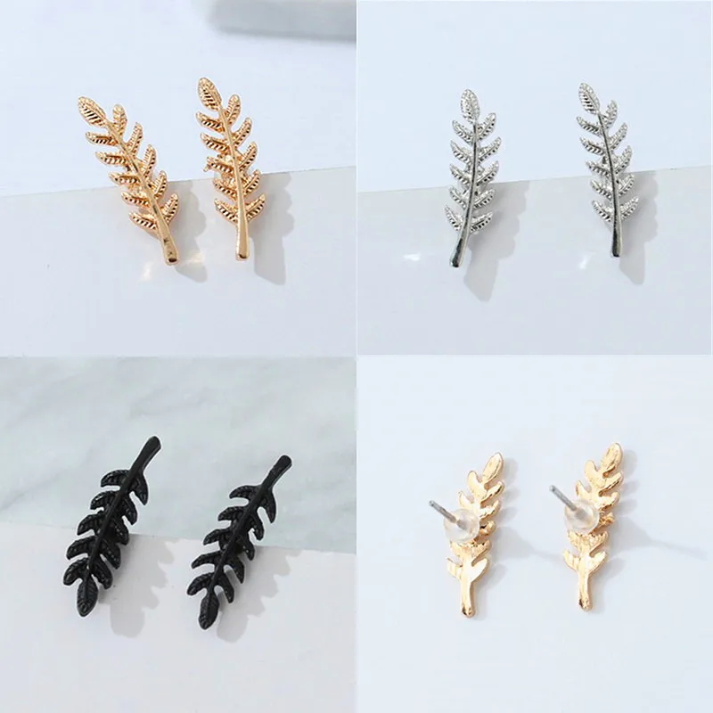 Vintage Leaves Earrings For Women Beautiful Tree Leave Earrings Like Feather Earrings Wholesale  Jewelry