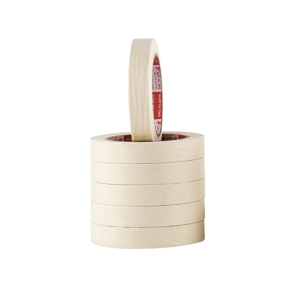 

6Pcs Long Size Adhesive Tape Colorful Textured Paper Tape Weather Resistant for Decoration Supplies