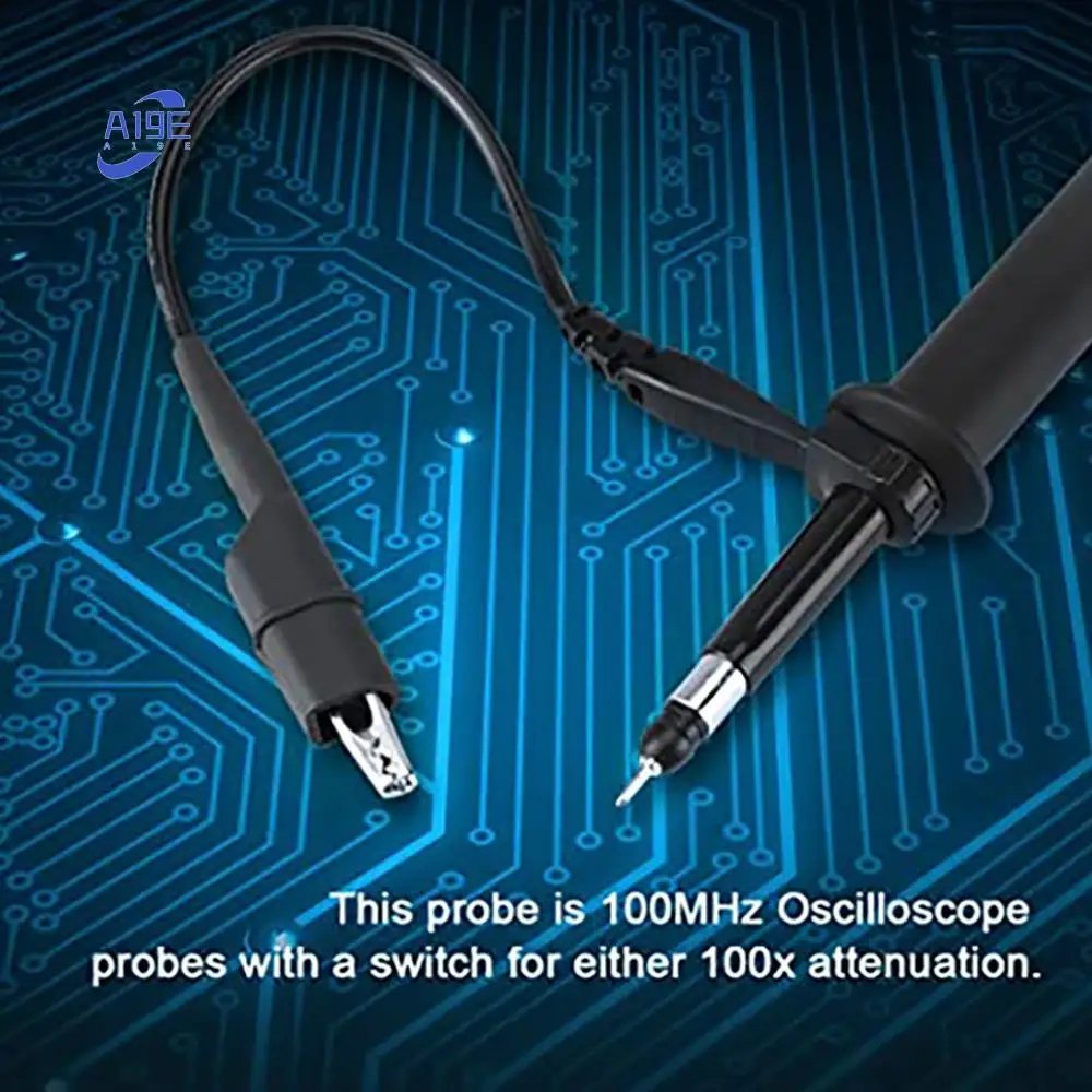 

A19E-P4100 Зонд осциллографа 100:1 2 кВ Высокое напряжение 100 МГц Безопасный разъем BNC для регулируемого затухания осциллографа