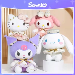 Sanrio Kawaii Hello Kitty Kuromi Melody Cinnamoroll Cartoon Cute Stuffed Toys Plushier Soft Pillow Birthday Gift Plush Dolls