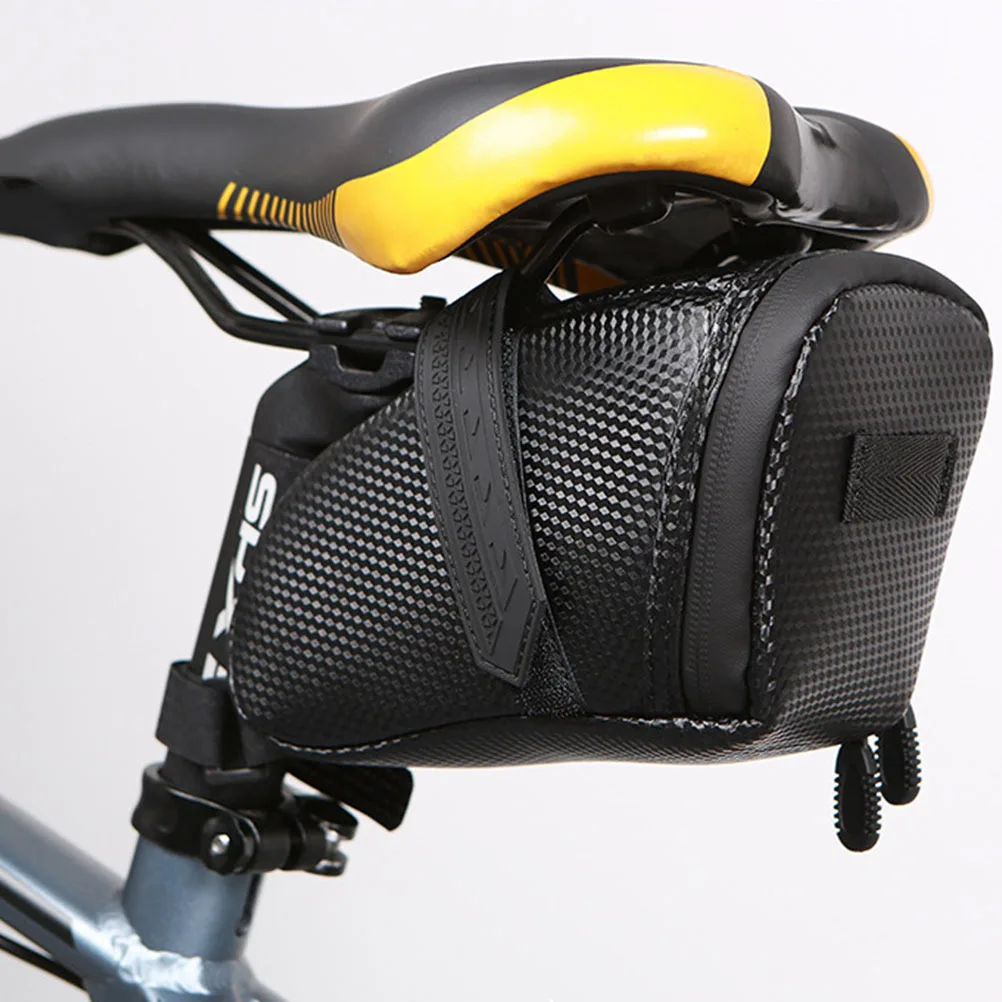

1Pcs Bike Rear Seat Bag Waterproof Large Capacity Backseat Pack Removable Easy Install Riding Pouch Black Backseat Bag