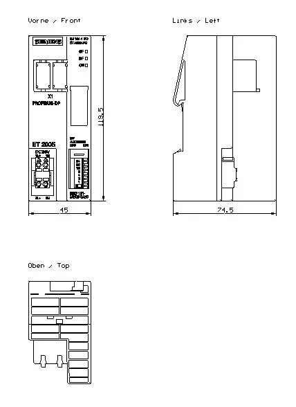 6ES7151-1AB05-0AB0 High Quality Best Price Spare Parts IM 151 FO Interface Module for ET 200S